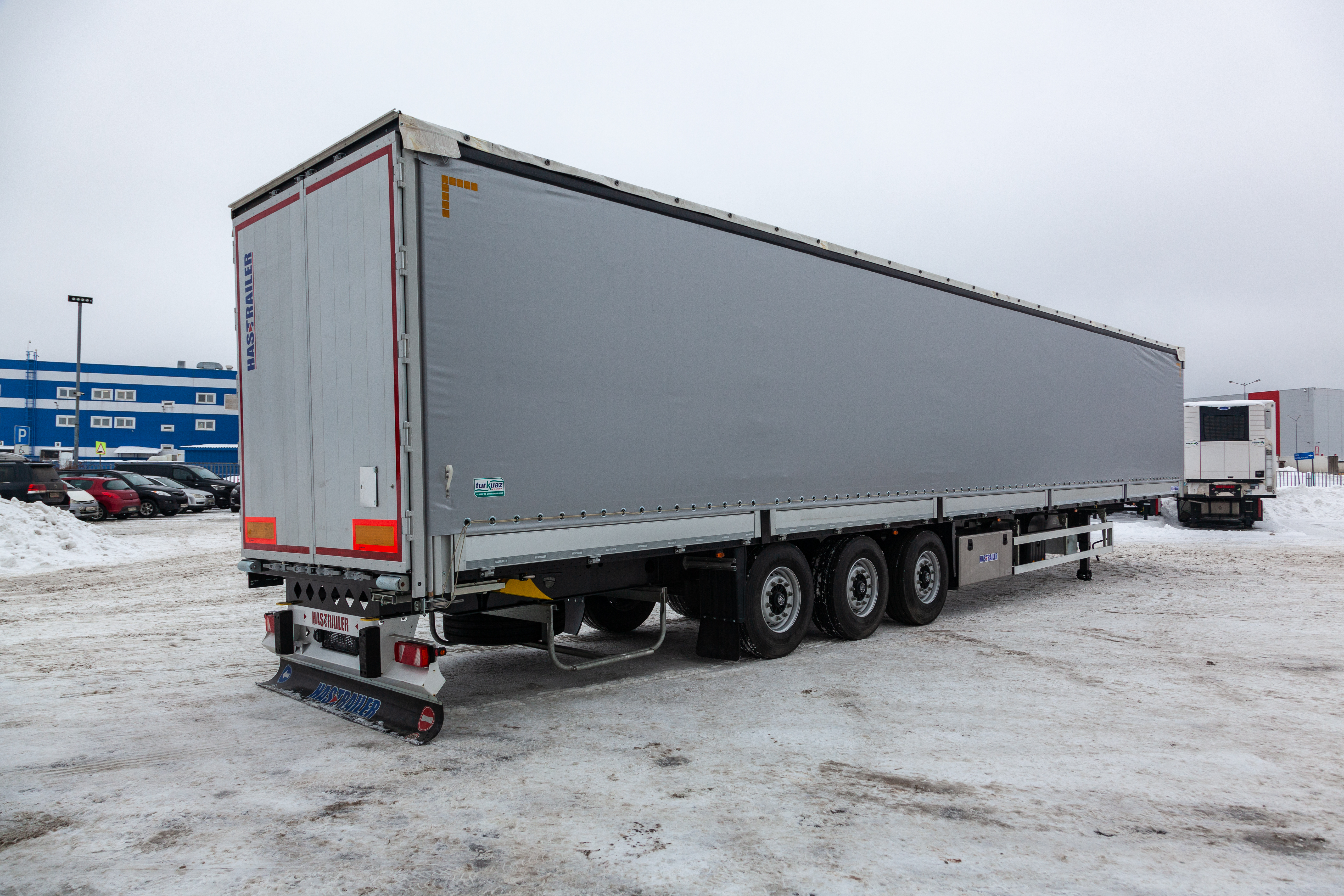 Шторно-бортовой полуприцеп Hastrailer Hasliner 16,5м (110 м2) 3 оси