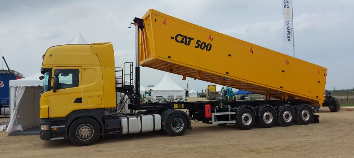 Полуприцеп зерновоз самосвальный CAT500 49 м3 алюминиевый