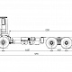 Шасси Sitrak C7H 6х4 рессоры, 4600 мм, 400 л.с., МКПП ZF миниатюра 3