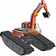 Экскаватор амфибия Develon (Doosan) миниатюра 1