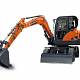 Мини-экскаватор Develon (Doosan) DX55W миниатюра 0