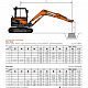 Мини-экскаватор Develon (Doosan) DX35Z-7M миниатюра 12