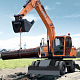 Колесный экскаватор Develon (Doosan) DX160W миниатюра 3