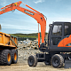 Мини-экскаватор Develon (Doosan) DX55W миниатюра 3